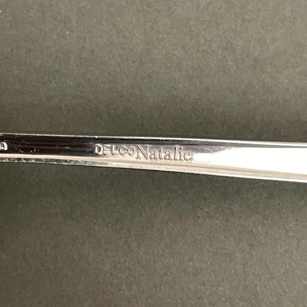 Delco Natalie Stainless Steel Spoons Flatware‎ Lot of 2